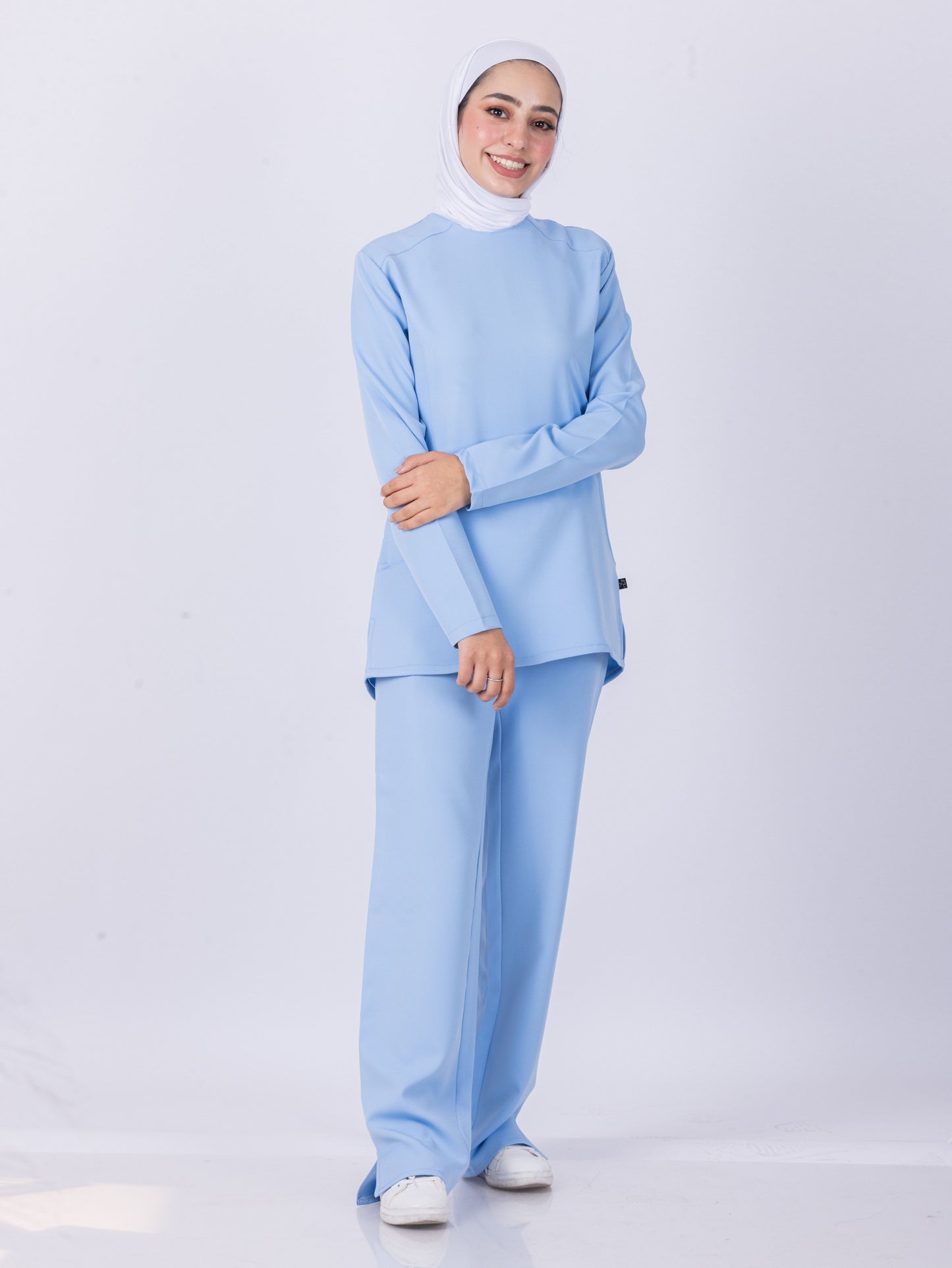 One Year - Baby Blue Scrubs