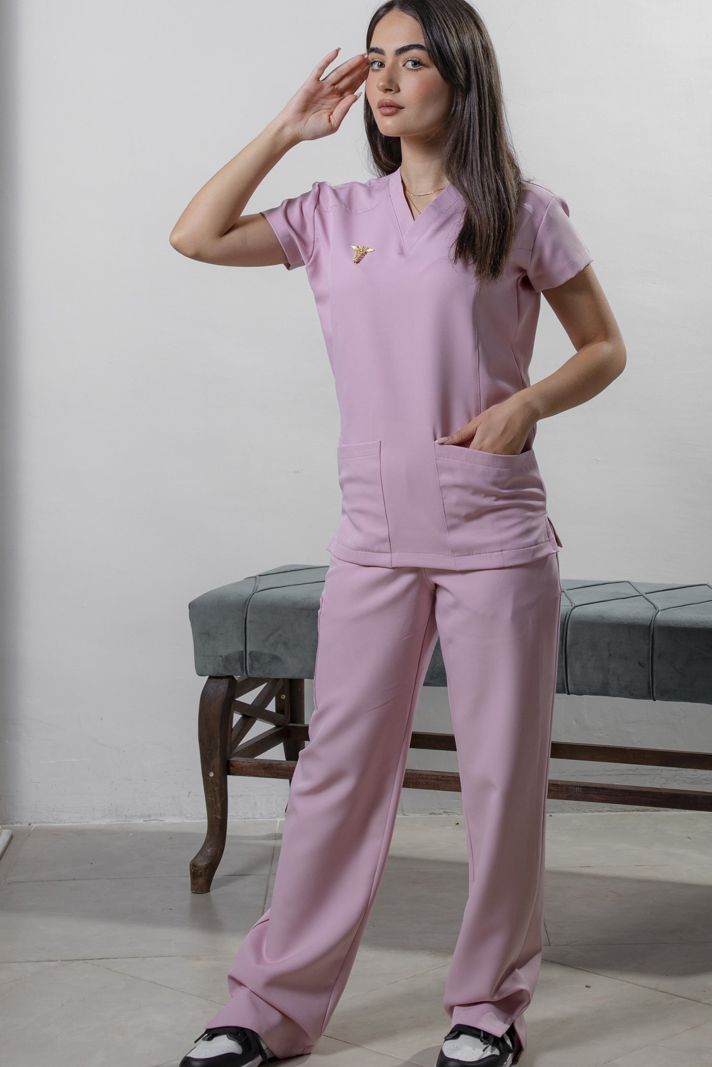 CROWN - Sumo Pink Scrubs