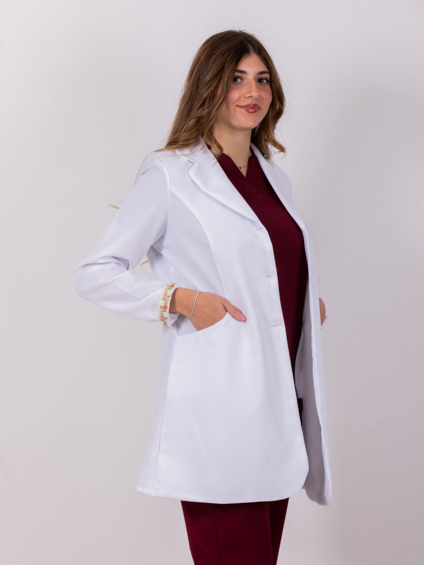 Floracoat – Feminine White Coat