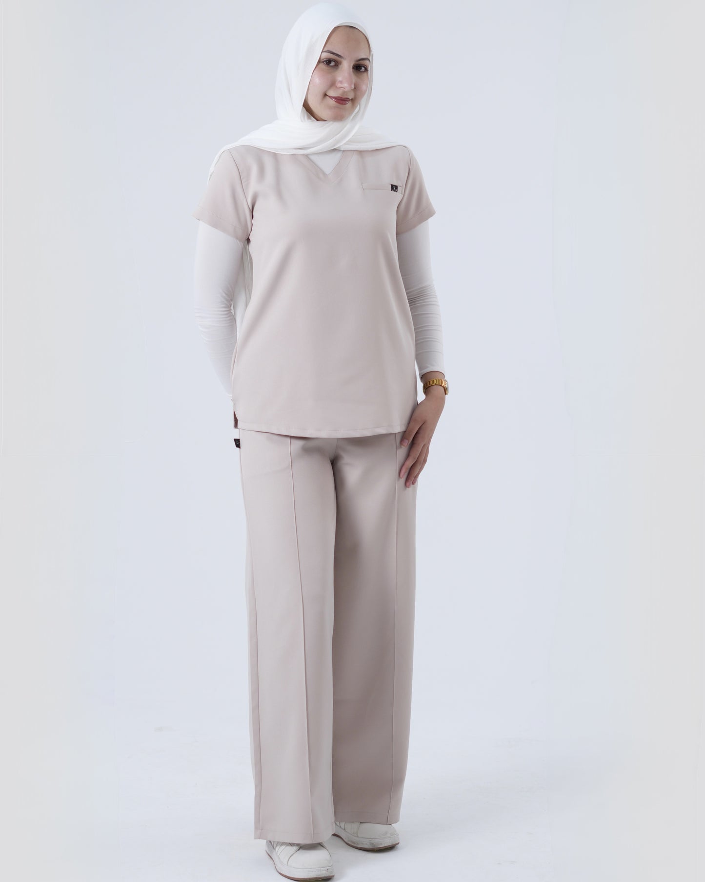 AL-RAQAD | Beige Scrubs